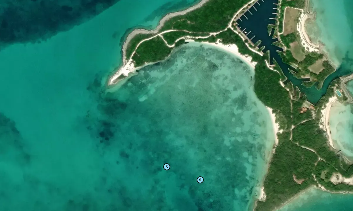 Satelite image of Matt Lowe's Cay