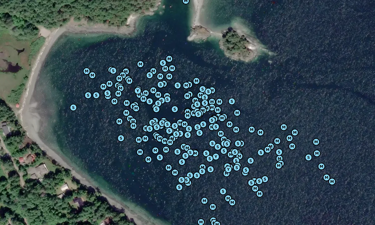 Satelite image of Medicine Beach