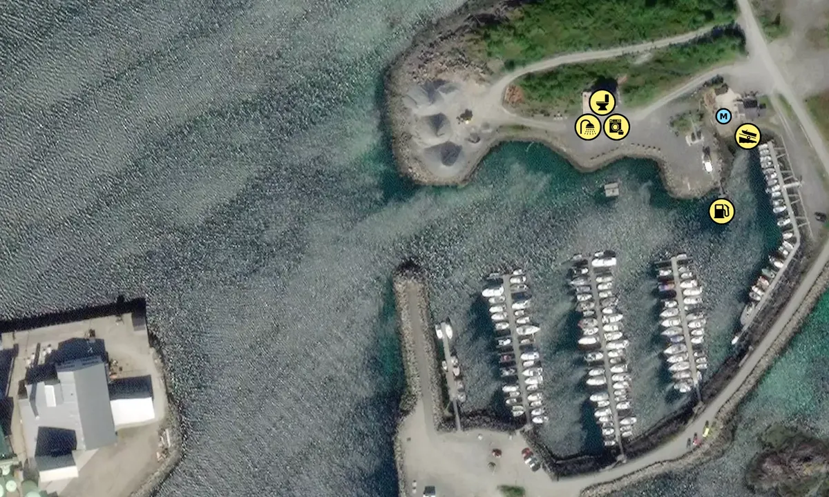 Satelite image of Melbu Småbåthavn