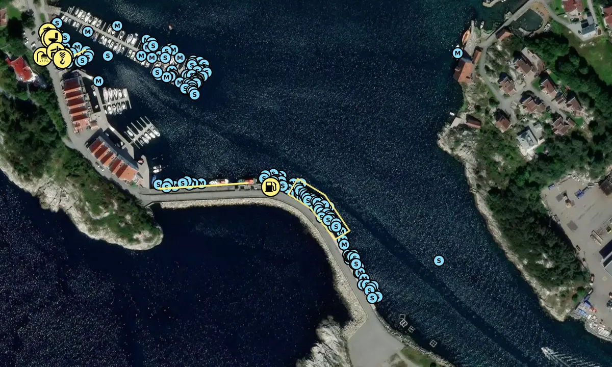 Satelite image of Melingsundet Gjestebrygge - Tananger