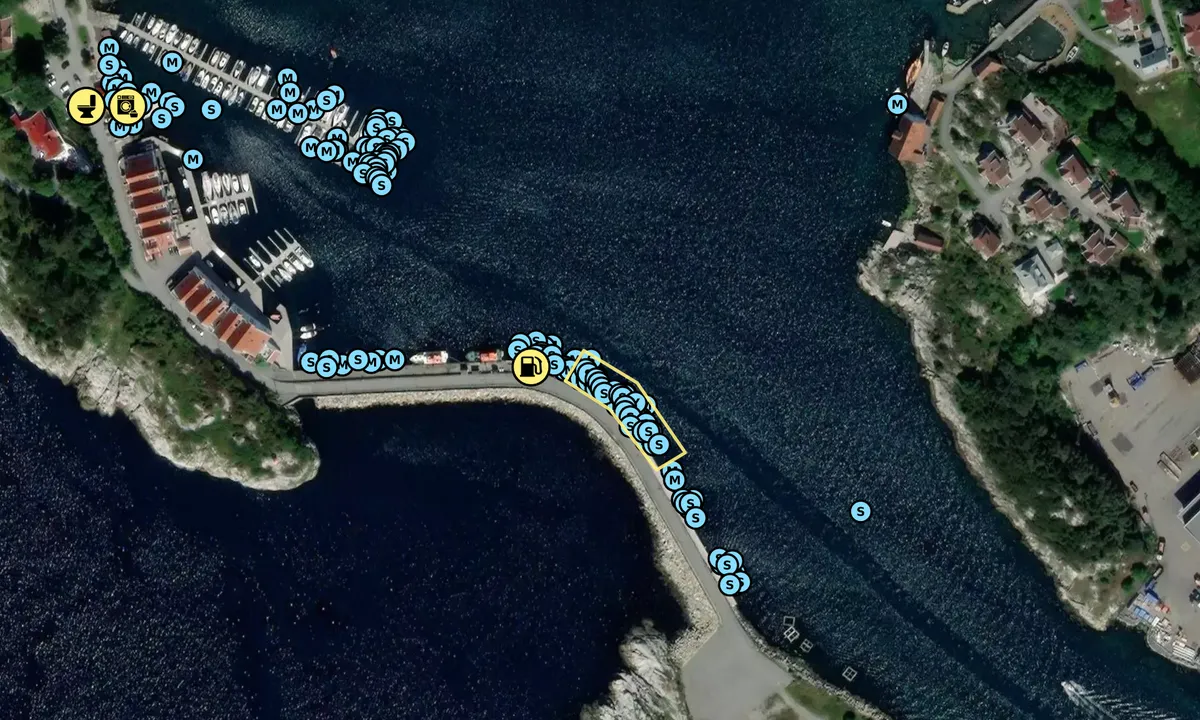 Satelite image of Melingsundet Gjestebrygge - Tananger