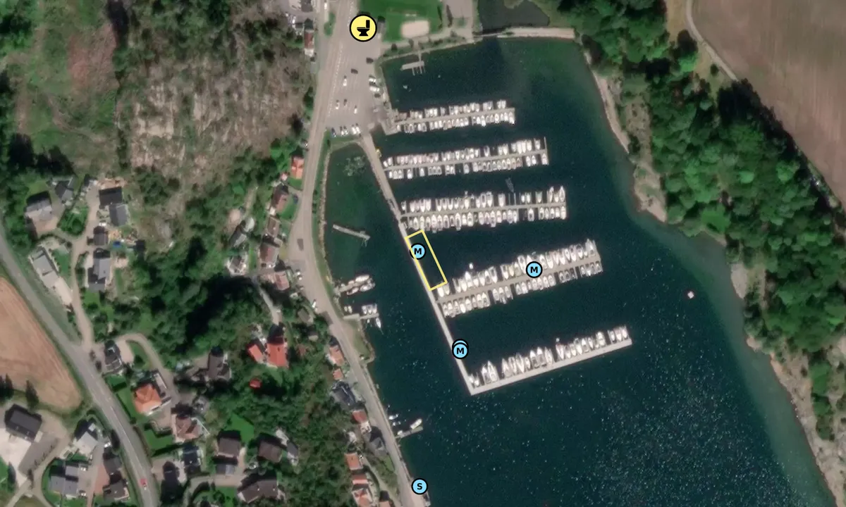 Satelite image of Melsomvik Båthavn