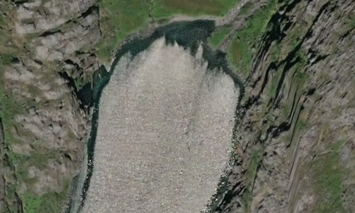 Satelite image of Meltefjordbotn