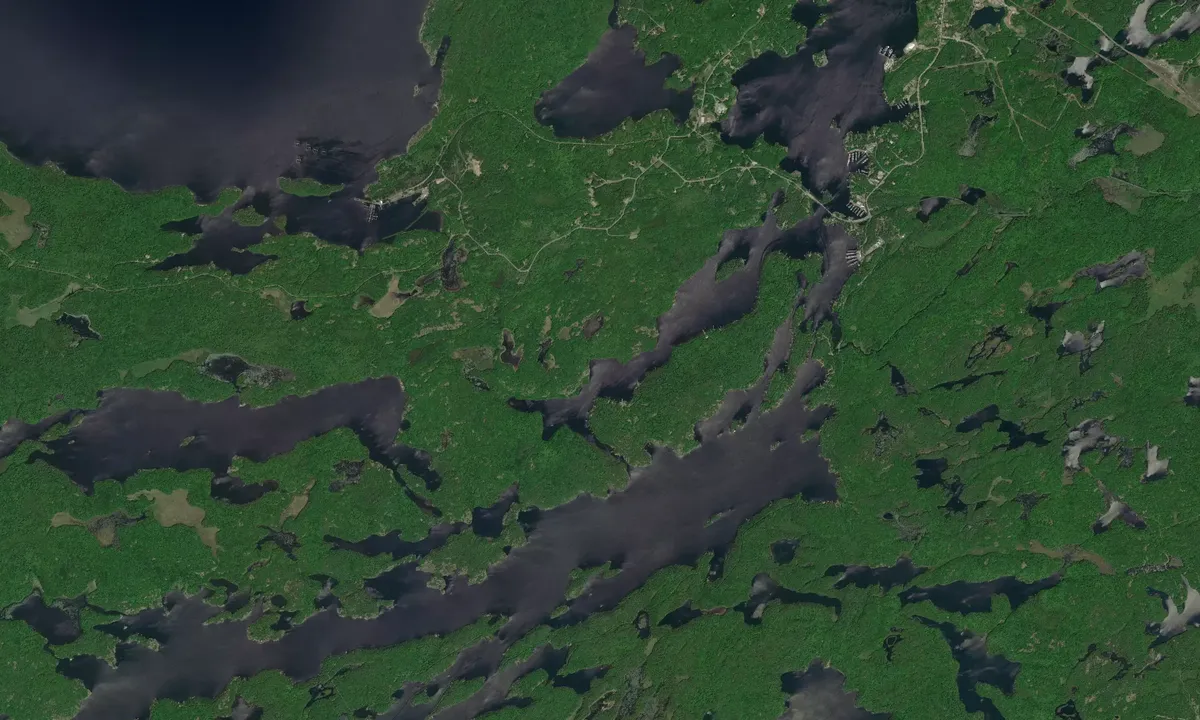 Flyfoto av Menominee Channel