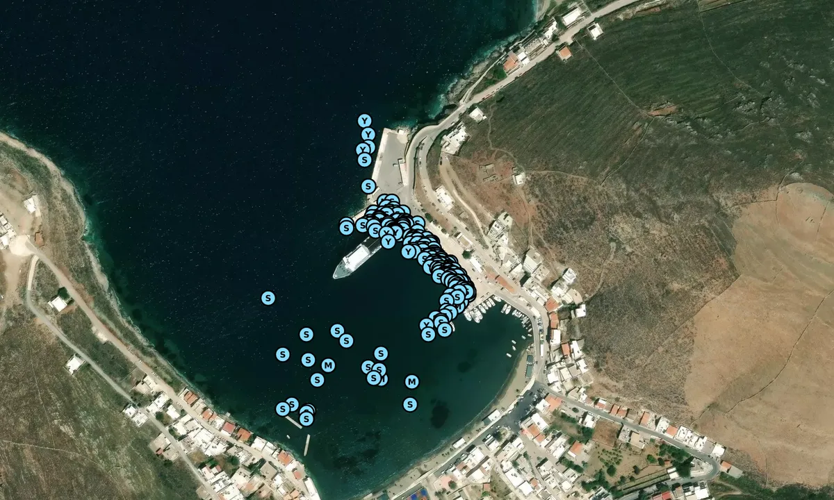 Satelite image of Merichas Port