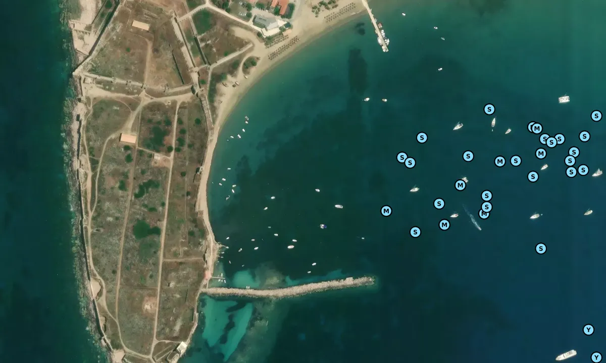 Satelite image of Methoni
