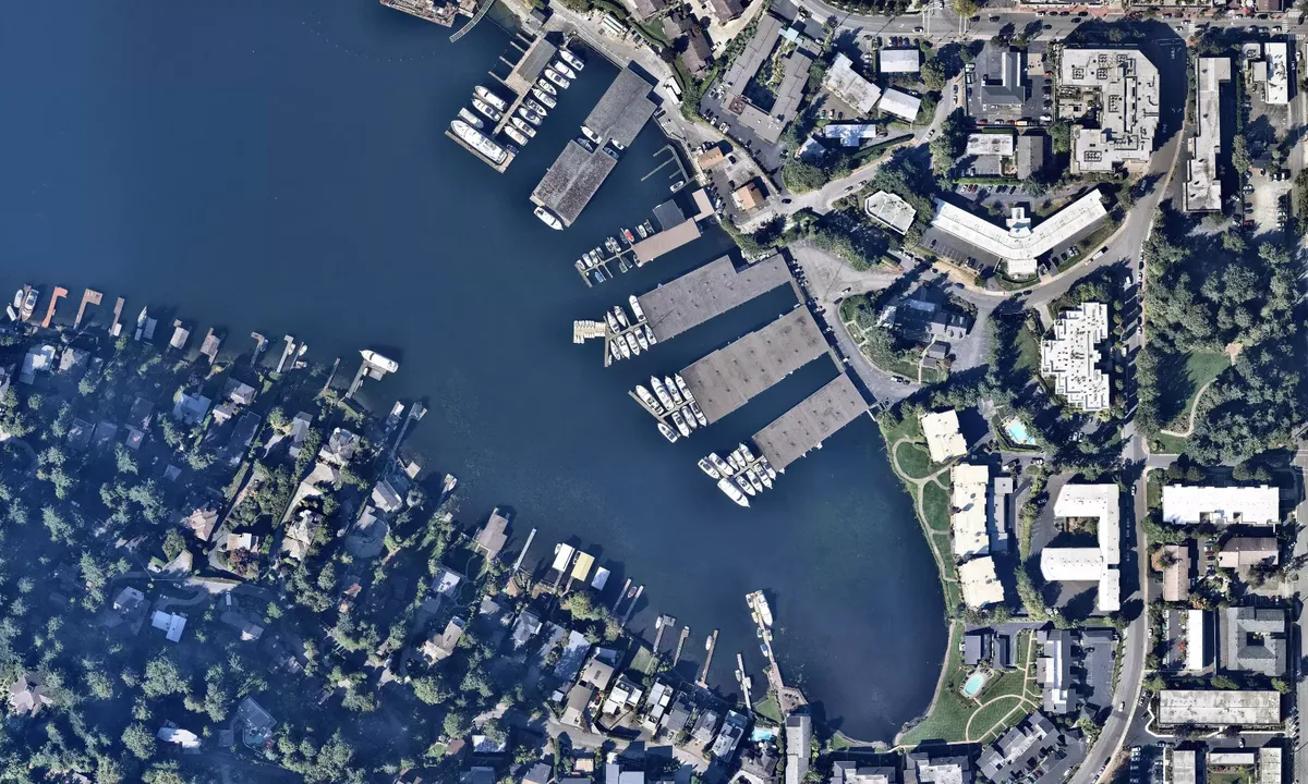 Flyfoto av Meydenbauer Bay Yacht Club
