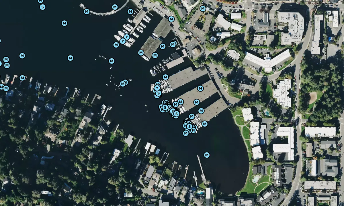 Satelite image of Meydenbauer Bay Yacht Club