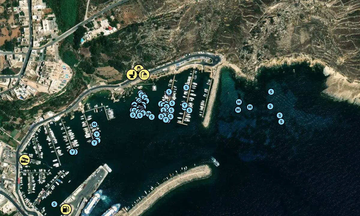 Satelite image of Mgarr Marina