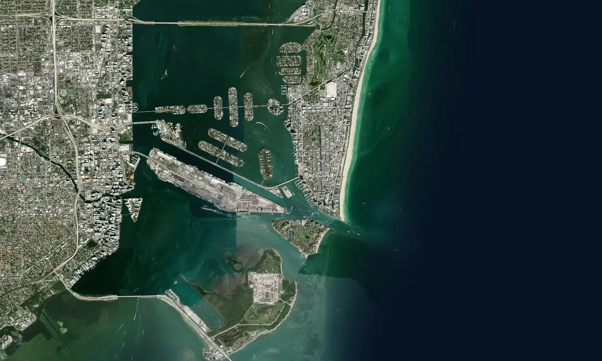 Flyfoto av Miami Beach Marina - Miami-Dade