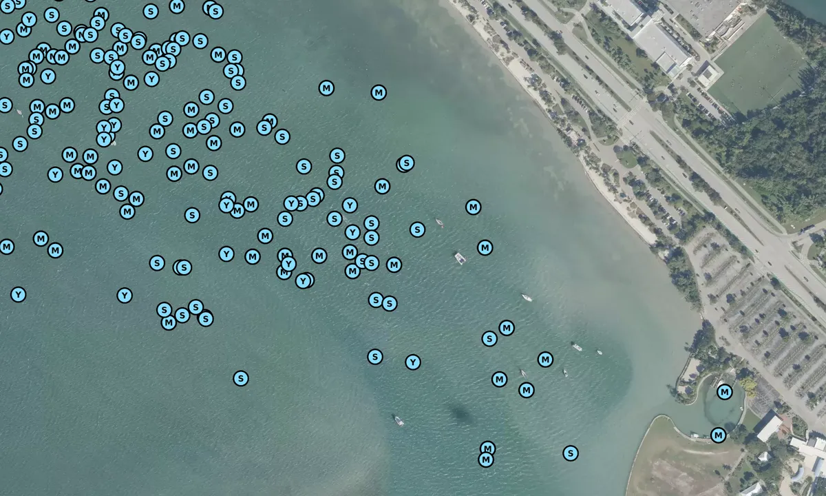 Satelite image of Miami Seaquarium