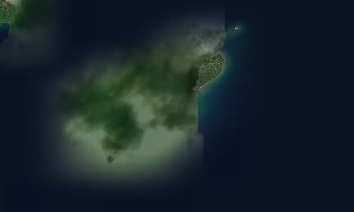 Flyfoto av Michigan Island SE