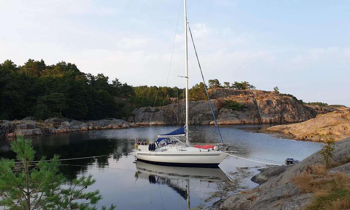 Midtre Sandvika: Mulig med litt nensomhet å plassere en seilbåt mot den sydligste bolten