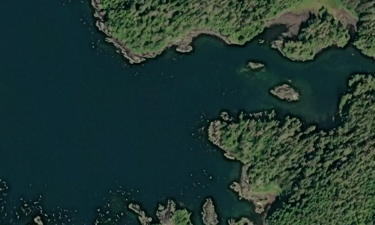 Satelite image of Mielkoi Cove