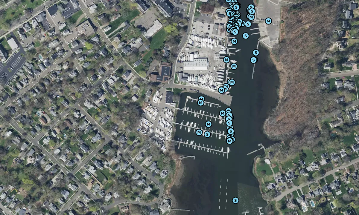 Satelite image of Milford Boat Works/Milford Harbor Marina