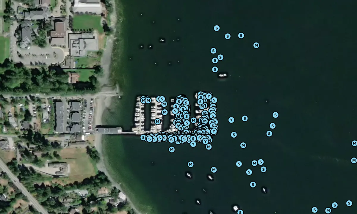Satelite image of Mill Bay Marina