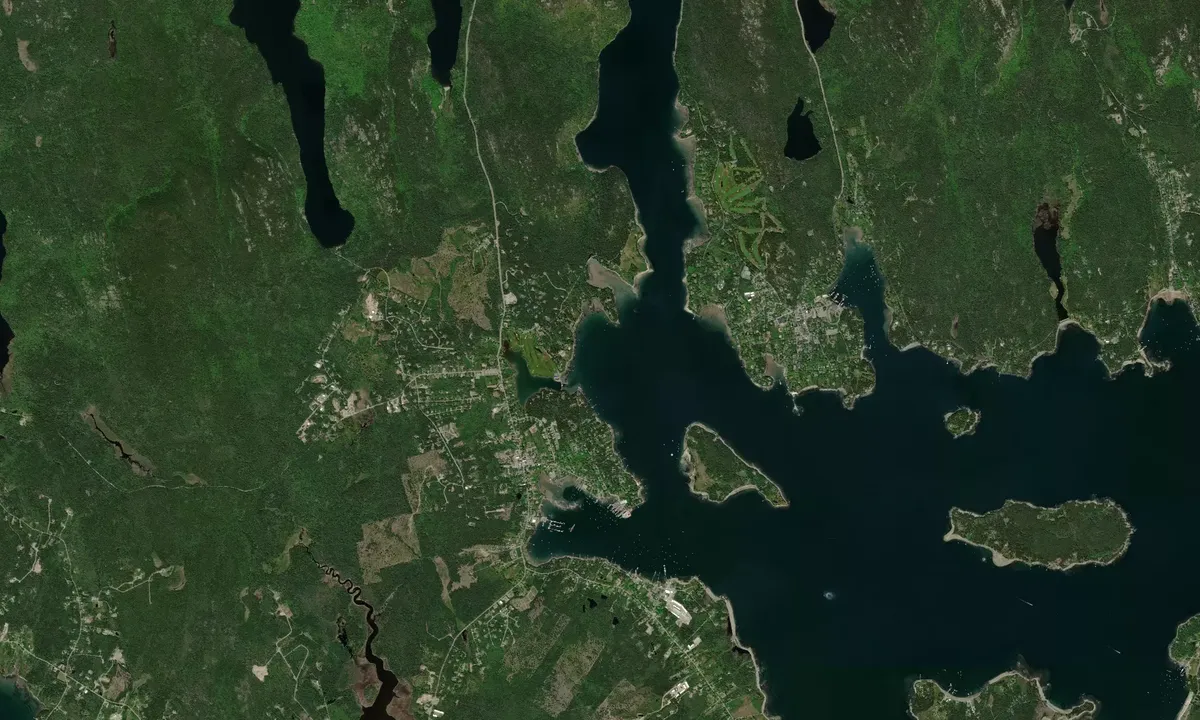 Flyfoto av Mill Dam