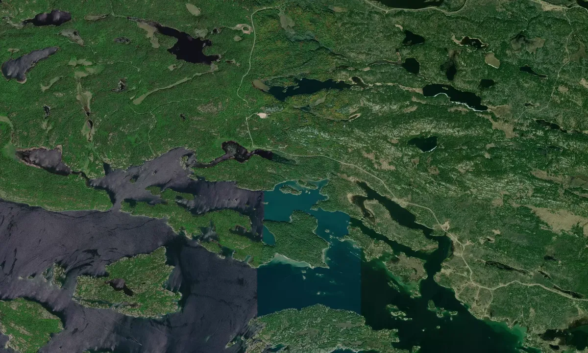 Flyfoto av Milo bay