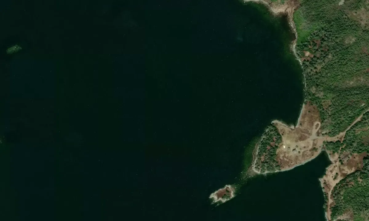 Flyfoto av Mitchell Bay