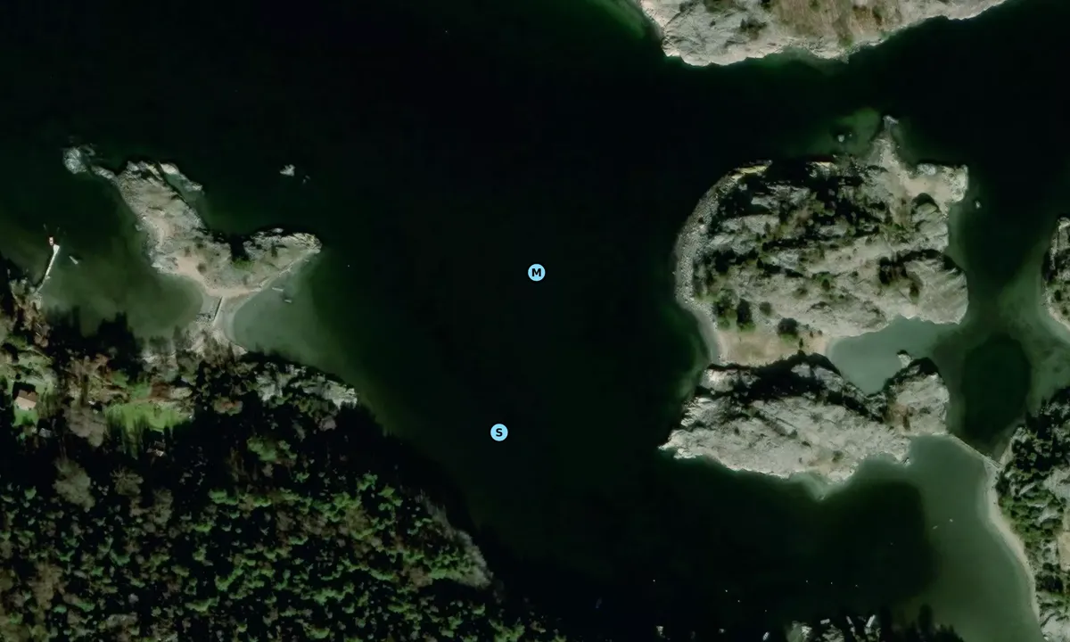 Satelite image of Mjölkeviks kile