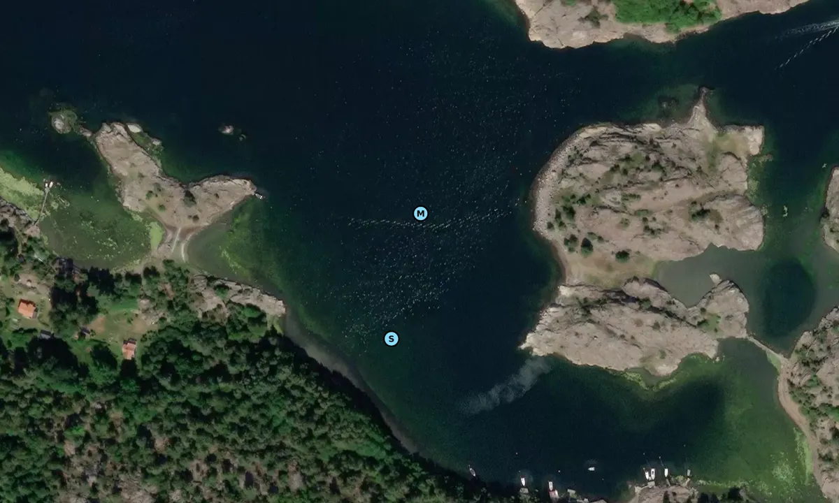 Satelite image of Mjölkeviks kile