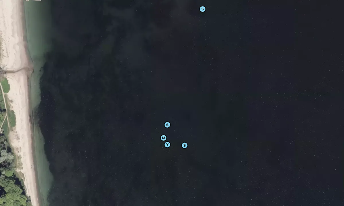 Satelite image of Moesgård Strand