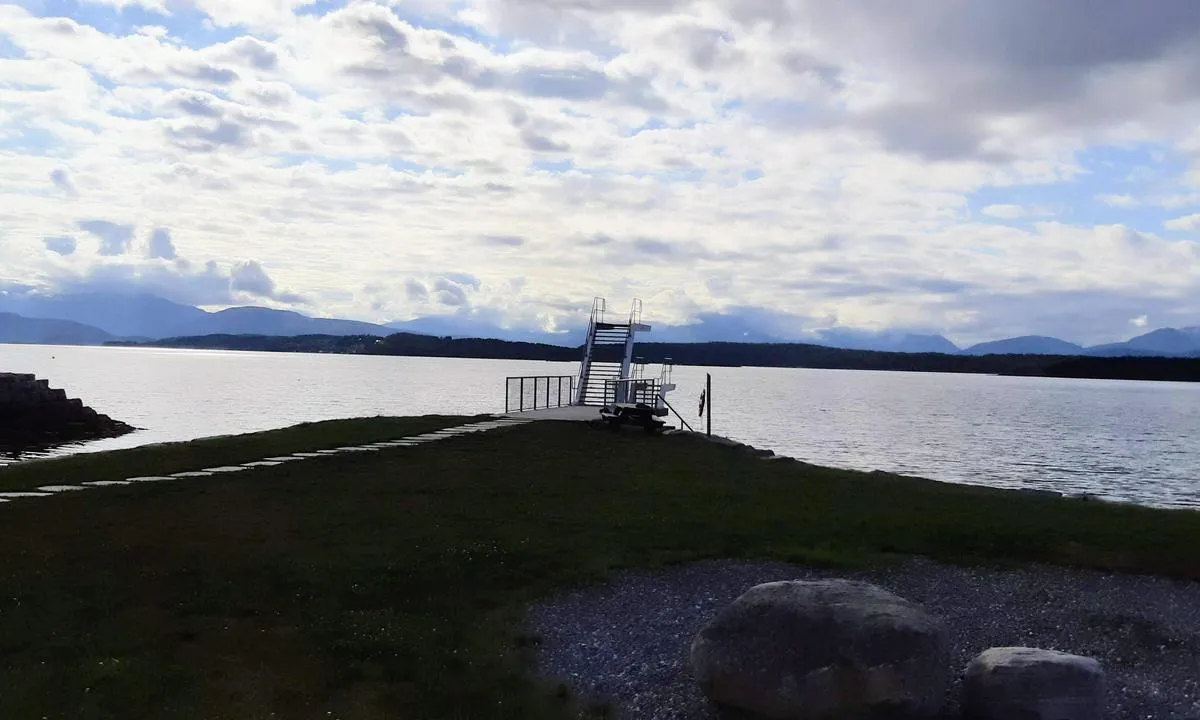 Molde Marina: Stupetårn på badeplassen.