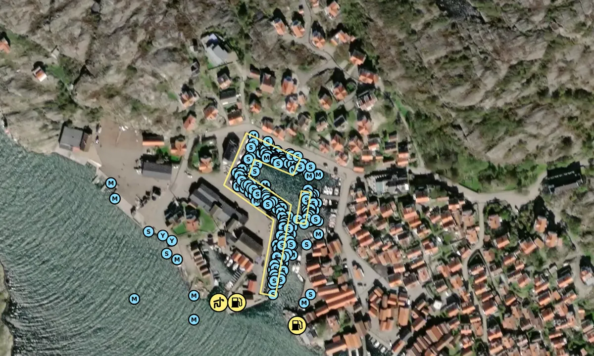 Satelite image of Mollösunds gästhamn