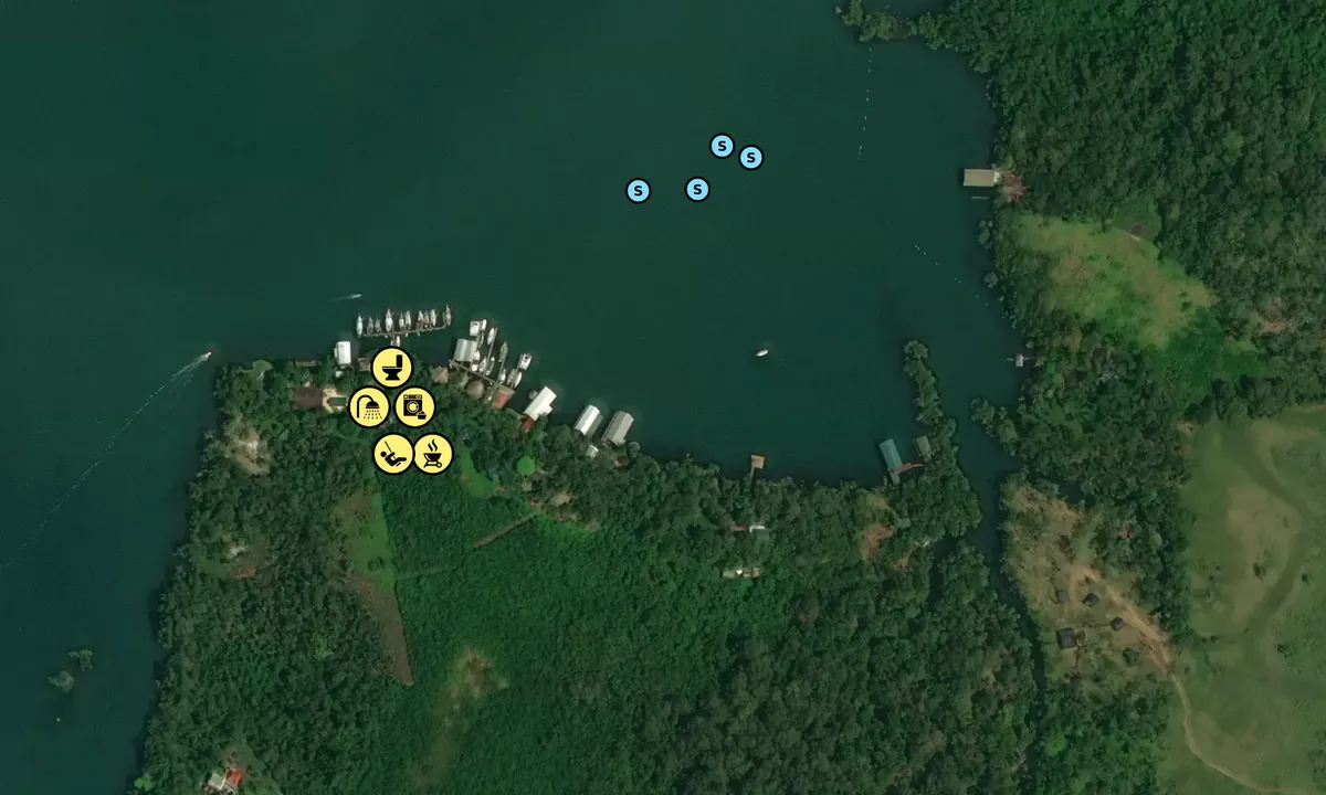 Satelite image of Monkey Bay Marina