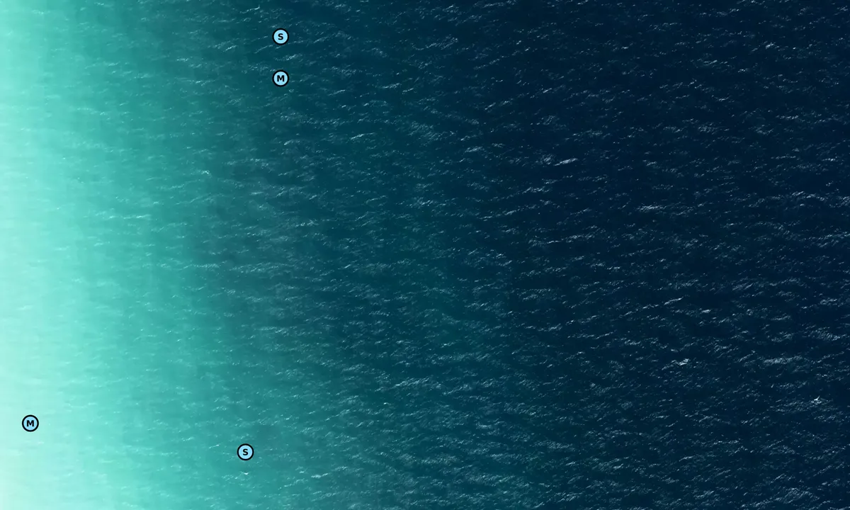 Satelite image of Møns Klint