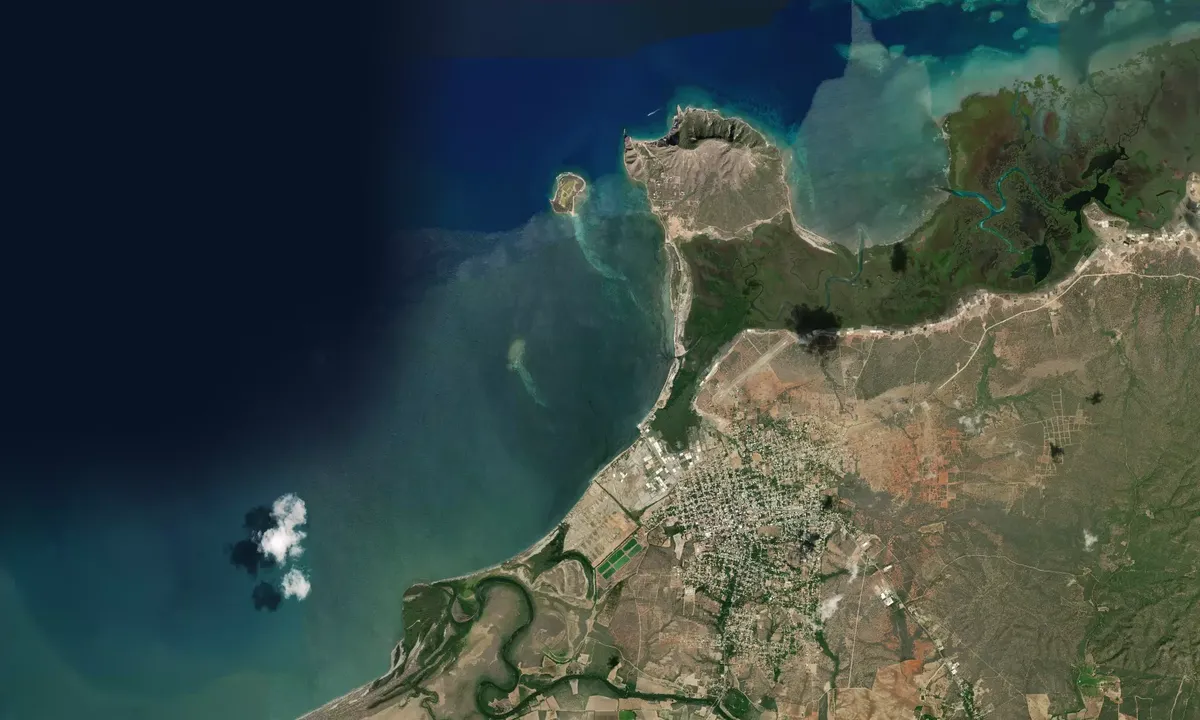 Flyfoto av Monte Cristi Bay