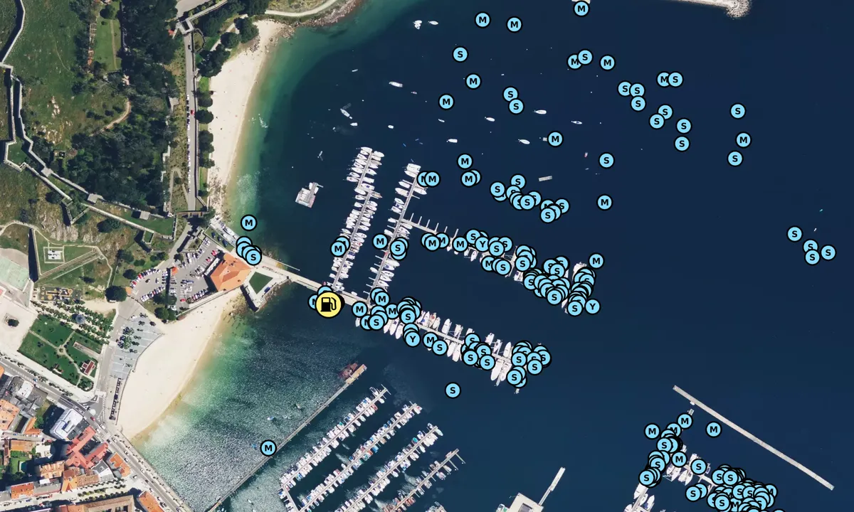 Satelite image of Monte Real Yachting Club