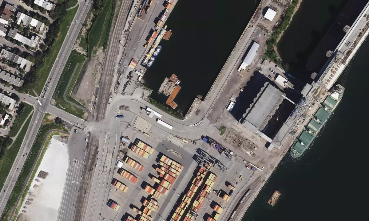 Satelite image of Montreal