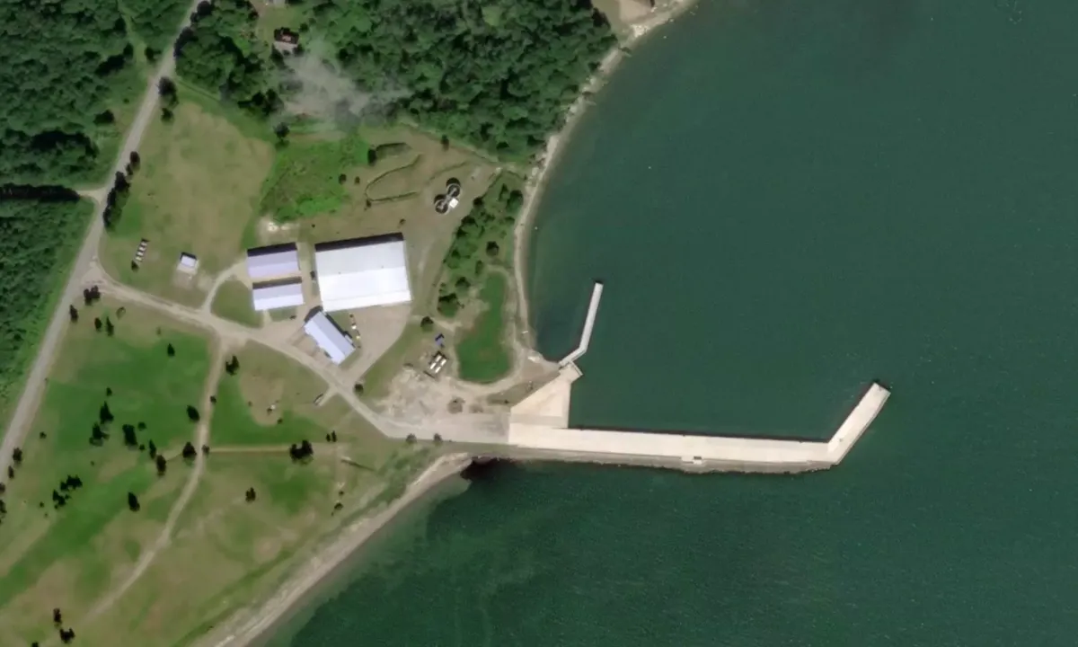 Port of Mõntu: Flyfoto av Mõntu Sadam AS