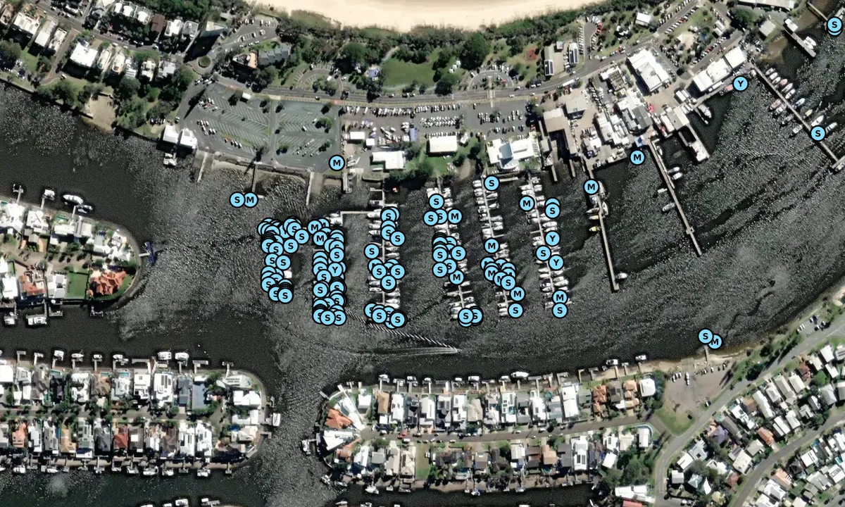 Satelite image of Mooloolaba Marina 1