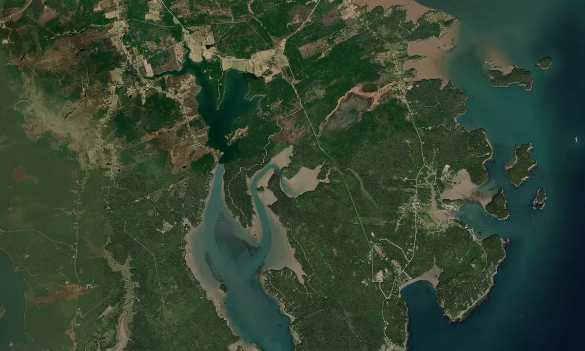 Flyfoto av Moose Snare Cove