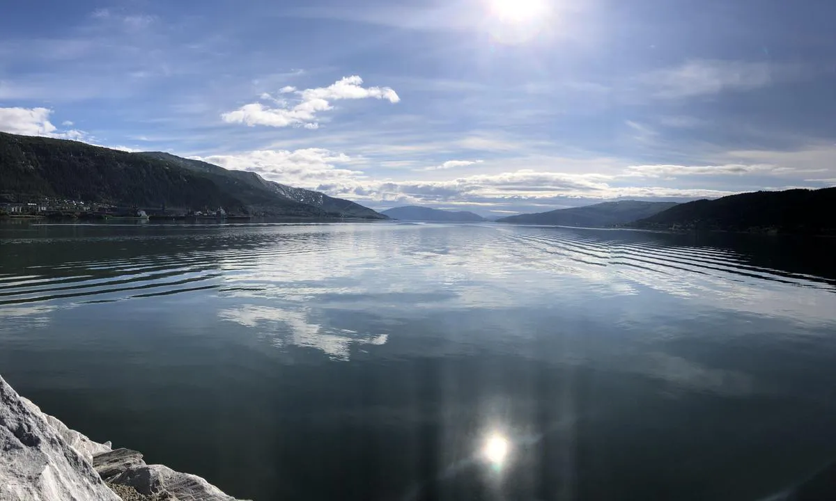 Moholmen Marina - Mo i Rana: fra havna ut Ranfjorden