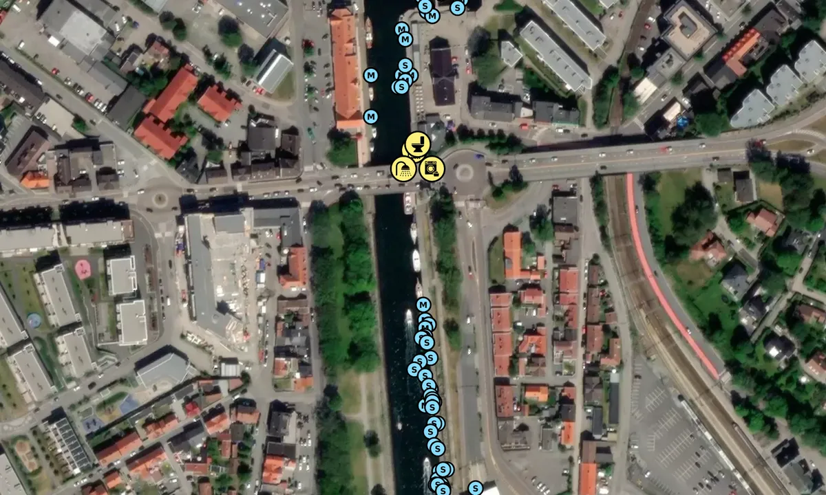 Satelite image of Moss Gjestehavn