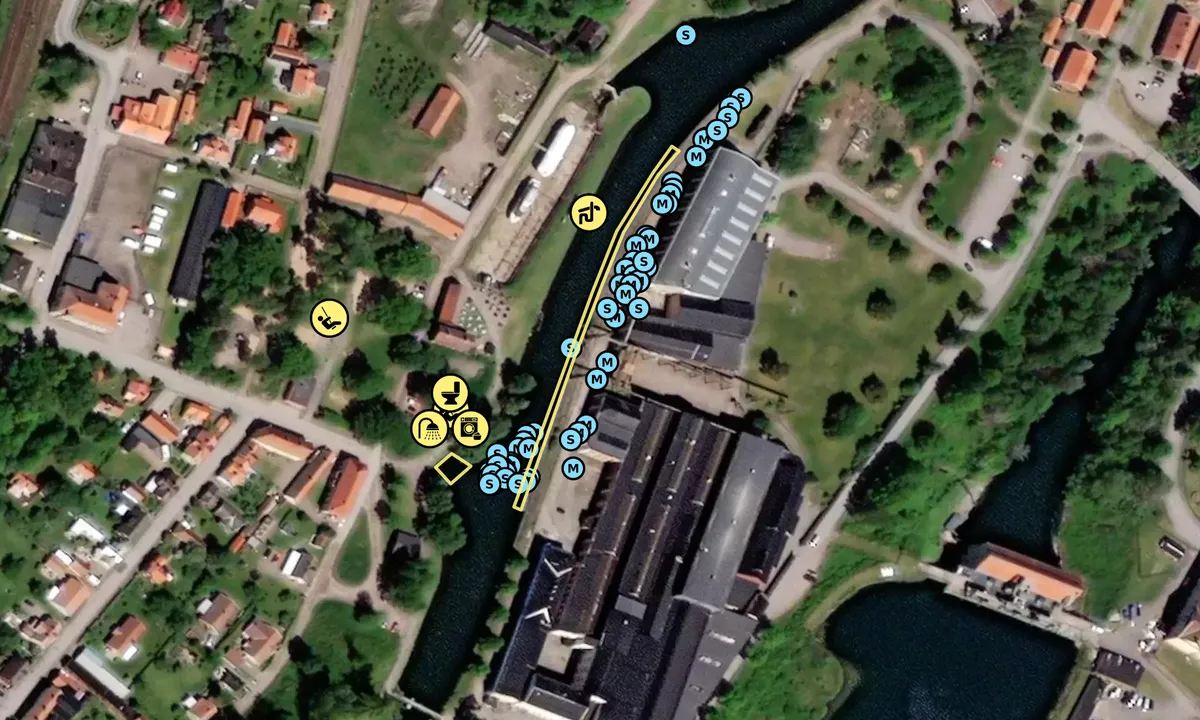 Satelite image of Motala mekaniska verkstad