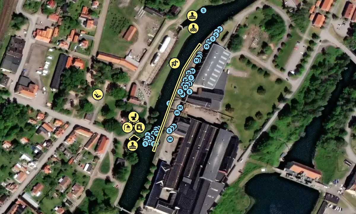 Satelite image of Motala mekaniska verkstad