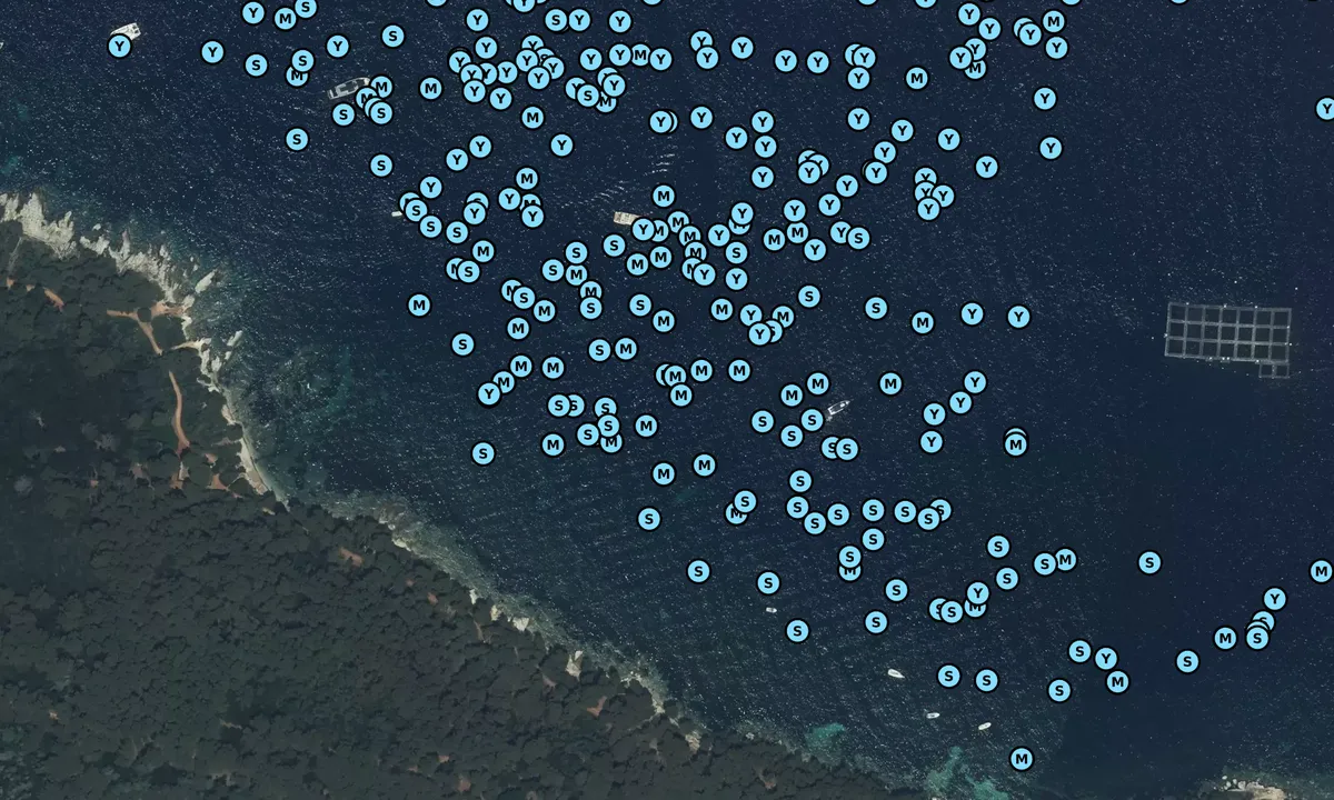 Satelite image of Mouillage du Portet
