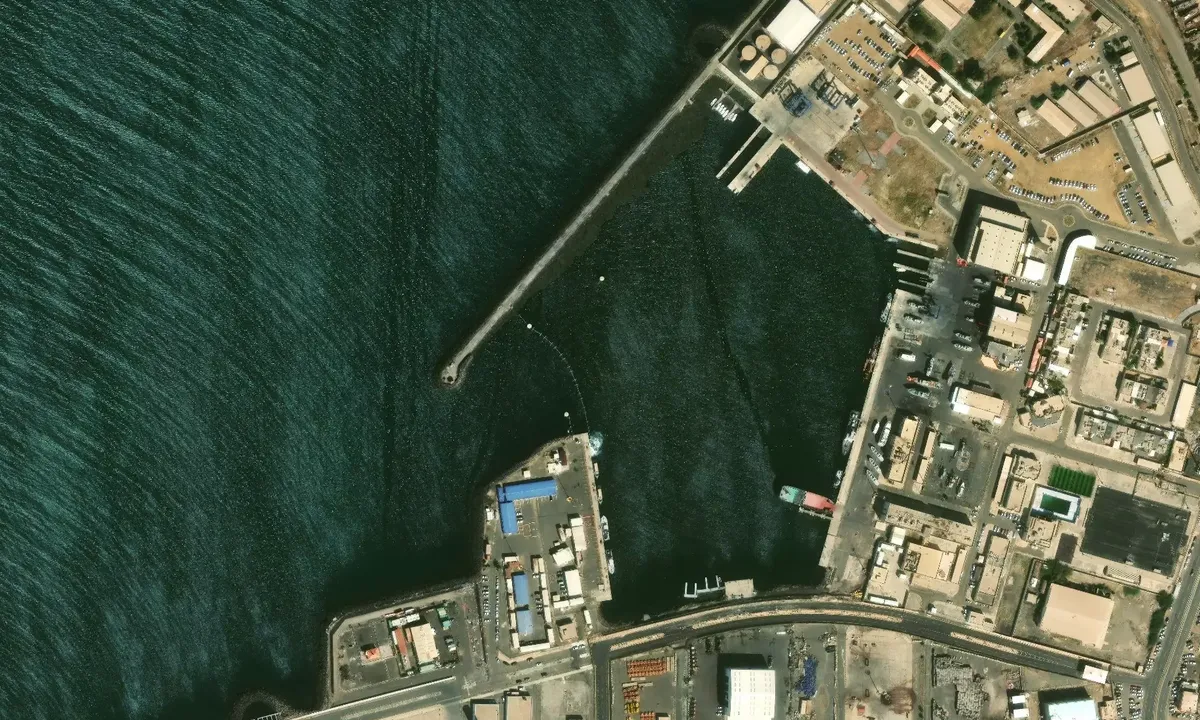 Satelite image of مرسى الحافة