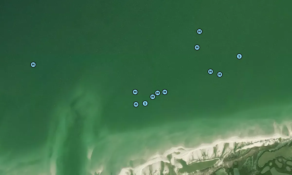 Satelite image of Mud Island