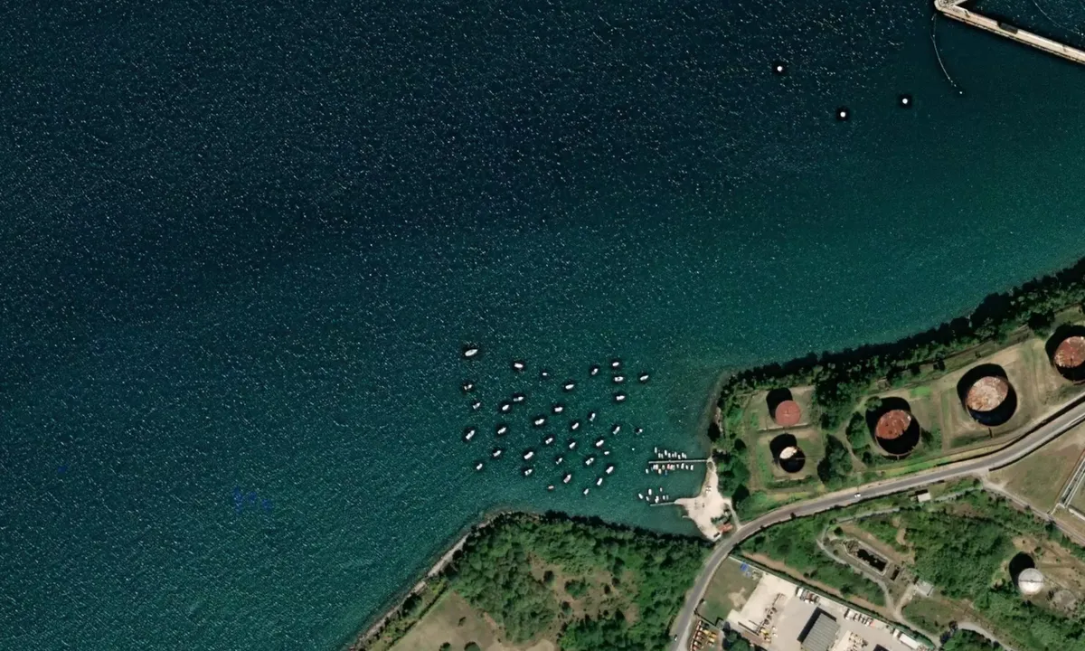 Flyfoto av Muggia