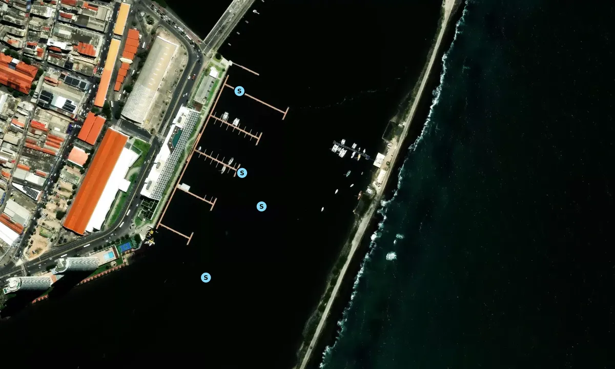 Satelite image of Muro de Pedras do Porto do Recife