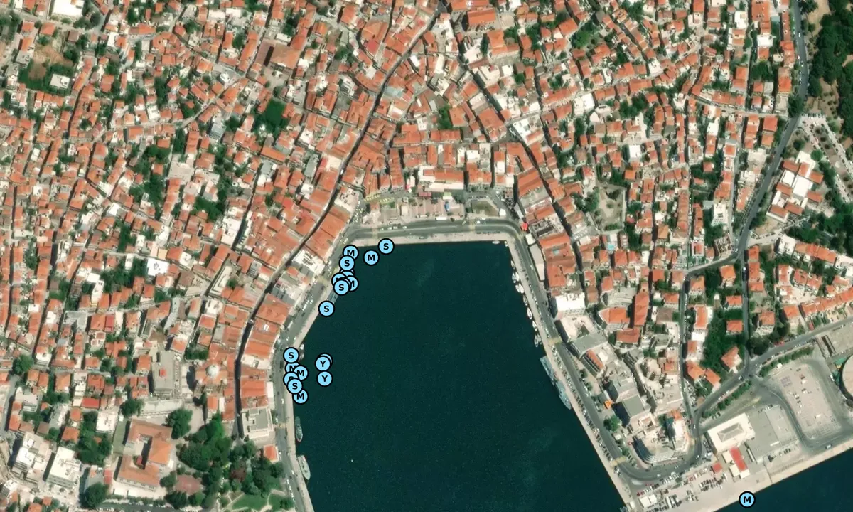 Satelite image of Mytilini Town Dock