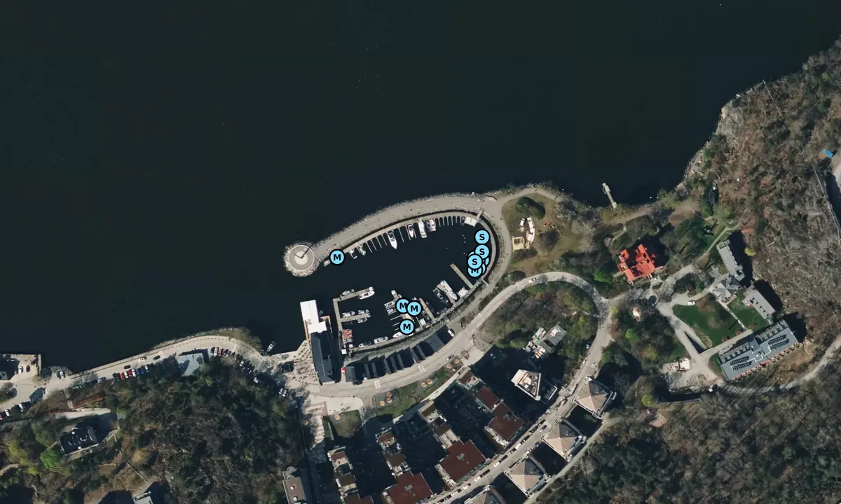 Satelite image of Nacka Strand Gästhamn