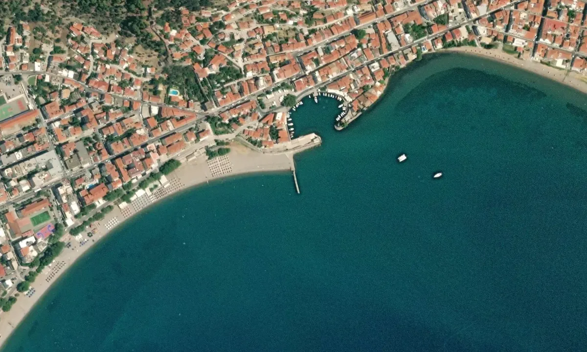 Flyfoto av Nafpaktos Pontoon