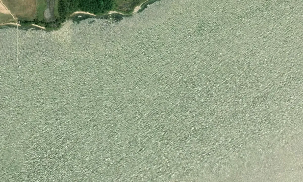 Satelite image of Nandua Creek