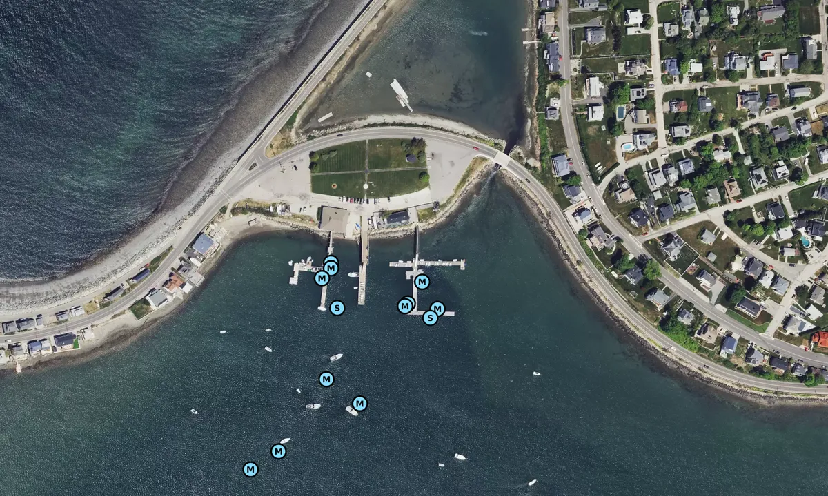 Satelite image of Nantasket Beach Salt Water Club